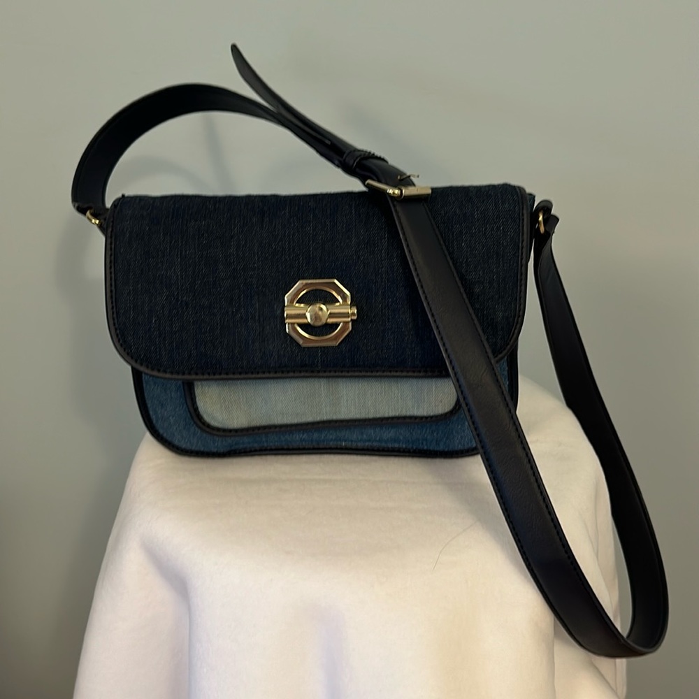 New Multi- color Denim Crossbody Bag